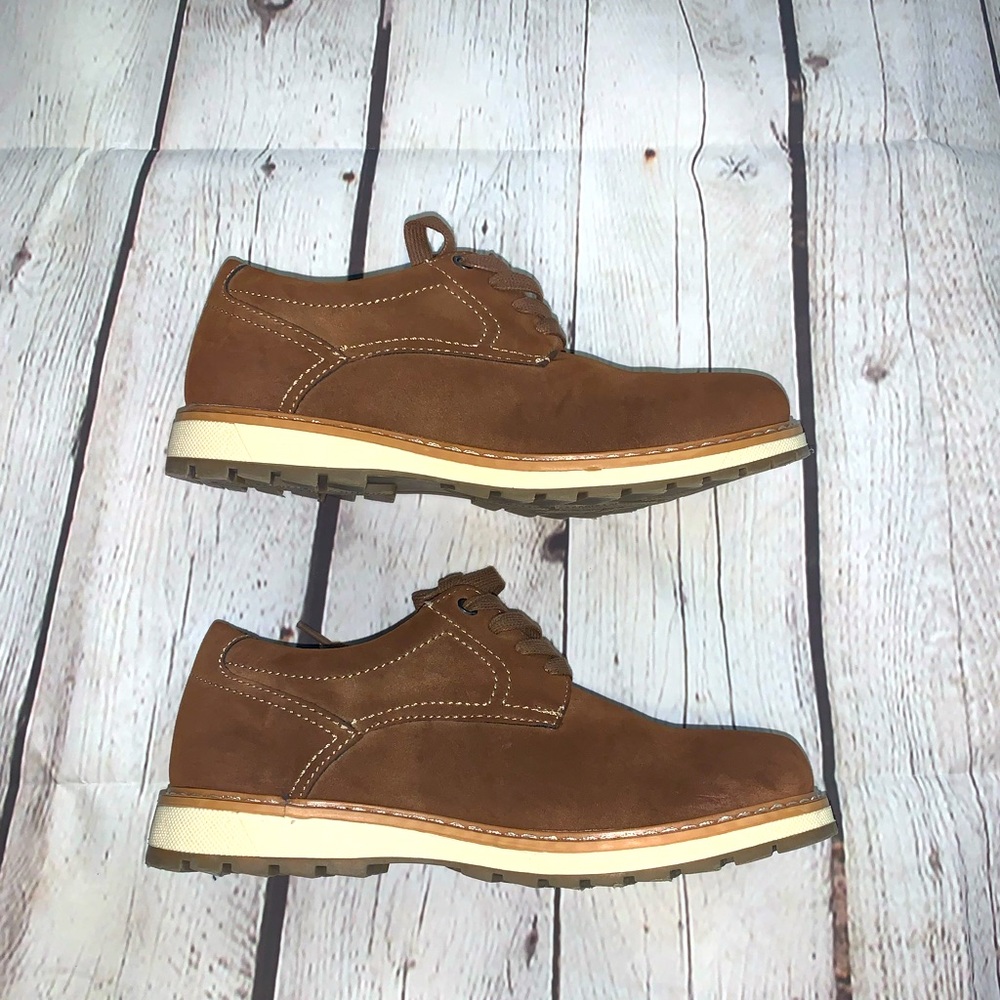 Boys brown suede Oxford by Madison Avenue